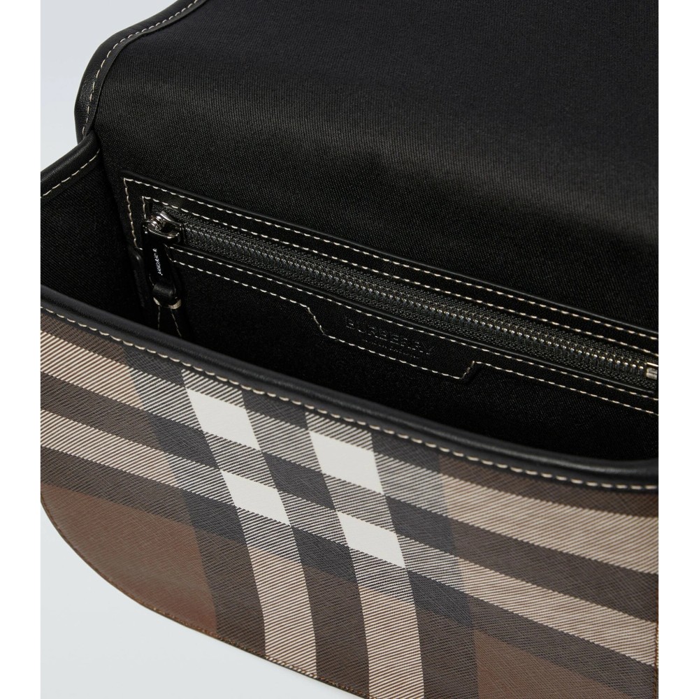 Checked shoulder bag
