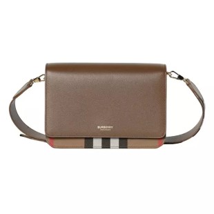 Burberry Check Canvas & Leather