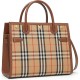  Burberry vintage check title bag
