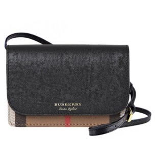 Burberry Check Canvas & Leather