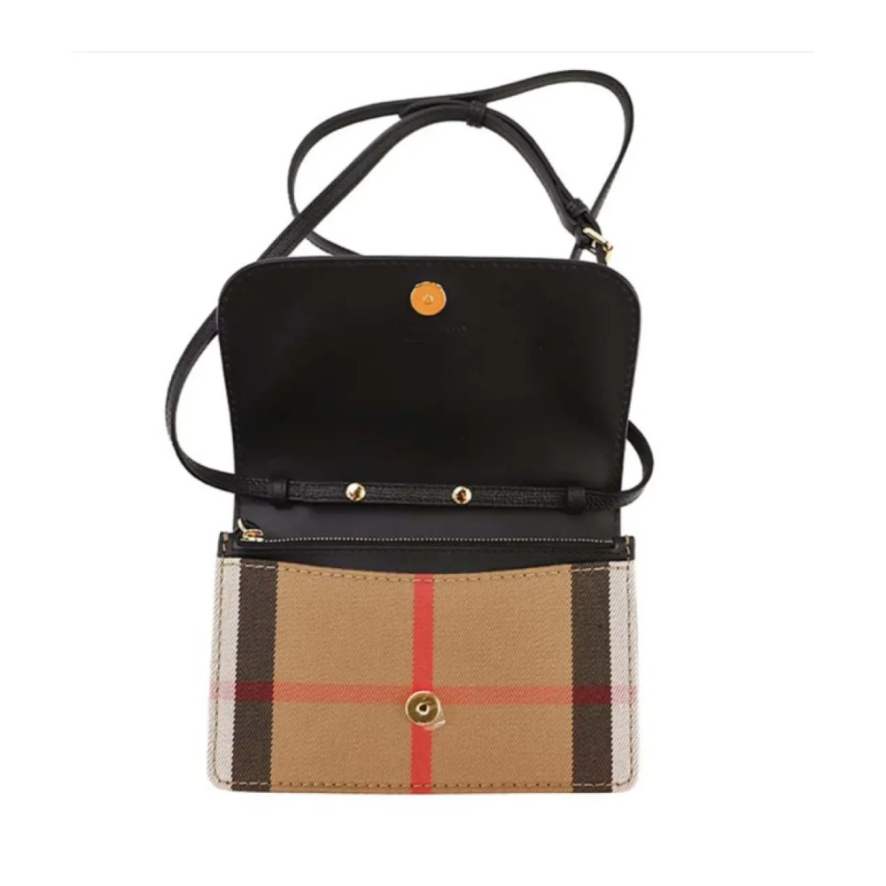 Burberry Check Canvas & Leather