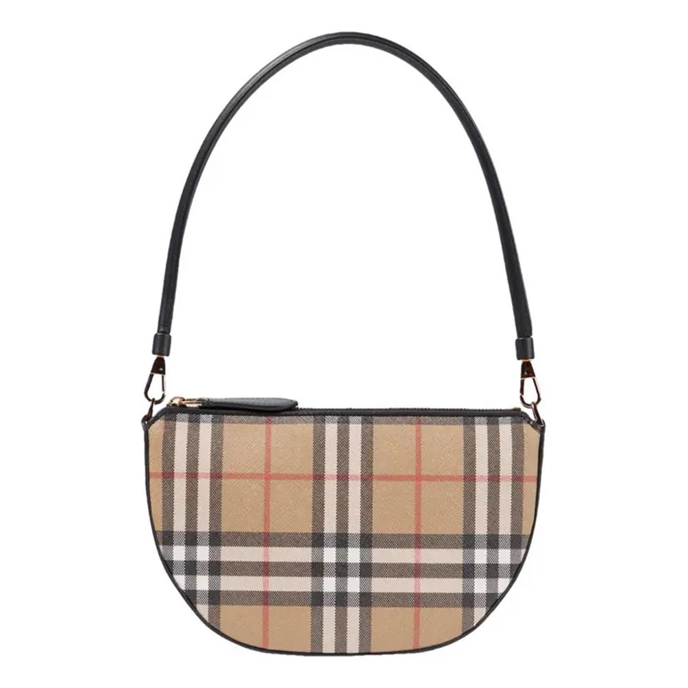 Vintage check olympia pouch in archive beige