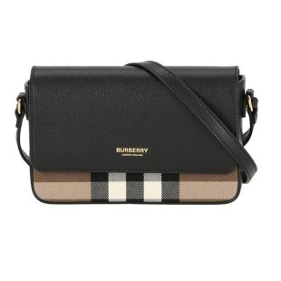 Hampshire Check Canvas Leather Crossbody