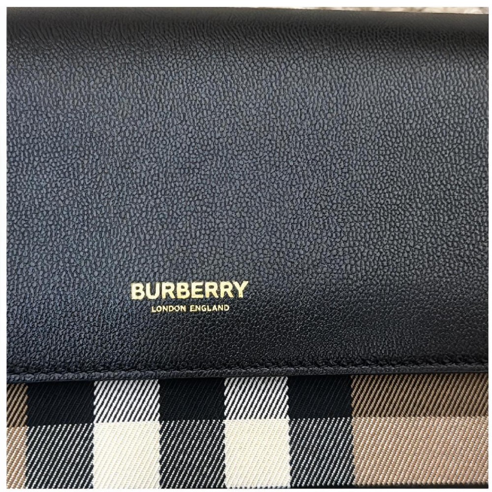 Hampshire Check Canvas Leather Crossbody
