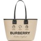 Label Print Cotton Medium London Tote Bag