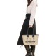 Label Print Cotton Medium London Tote Bag