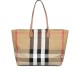 London Check Canvas Medium Tote Bag