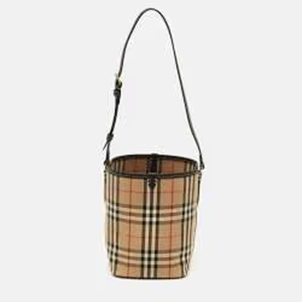 Check Bucket Shoulder Bag