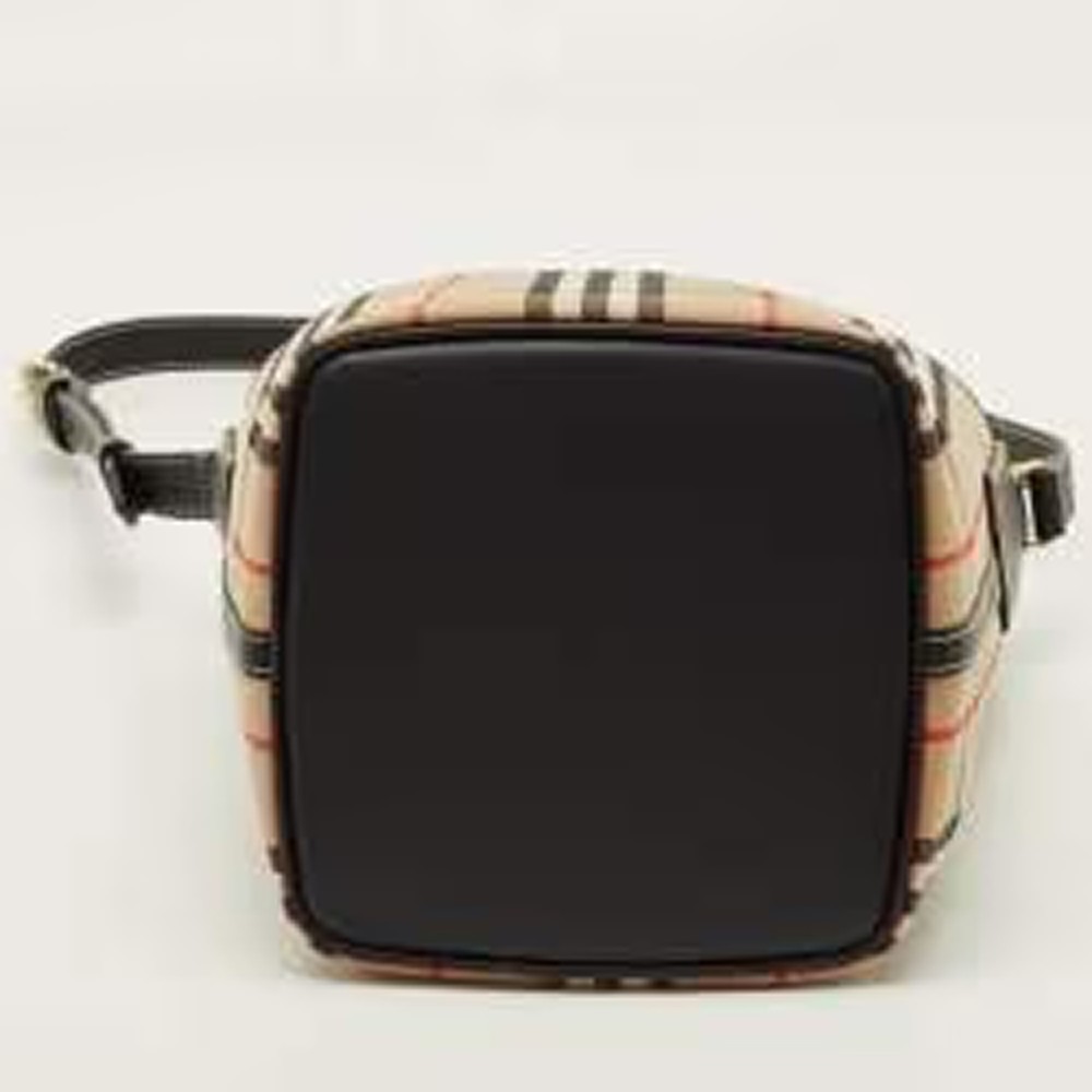 Check Bucket Shoulder Bag