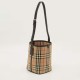 Check Bucket Shoulder Bag