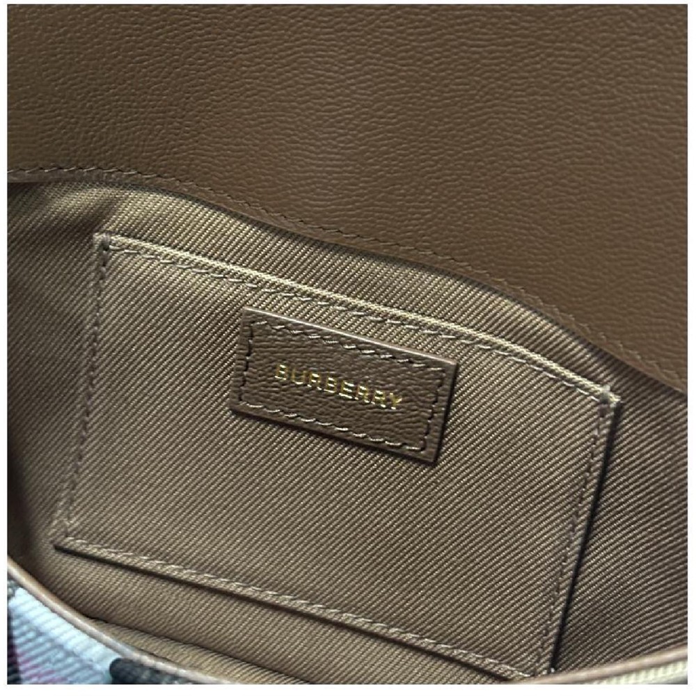 Hampshire Check Canvas Leather Crossbody
