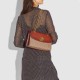 Parker Coated Canvas With Calfskin Handbag Shoulder Bag Women S Brown Yellow