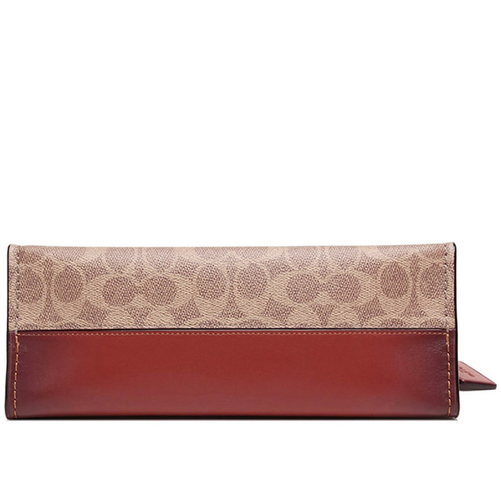 Parker Coated Canvas With Calfskin Handbag Shoulder Bag Women S Brown Yellow
