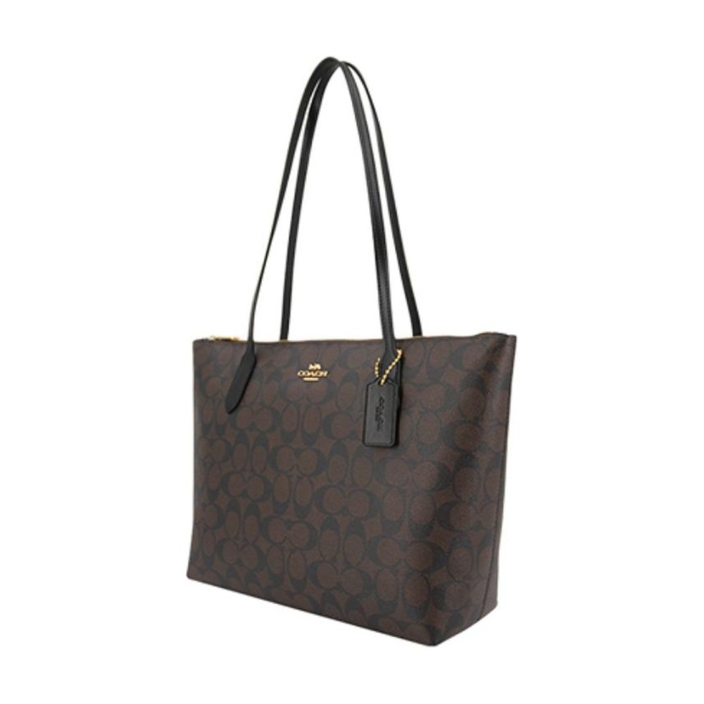 Pvc Tote Bag Shopping Bag Shoulder Bag Medium Size Women S Dark Brown