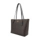 Pvc Tote Bag Shopping Bag Shoulder Bag Medium Size Women S Dark Brown