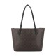 Pvc Tote Bag Shopping Bag Shoulder Bag Medium Size Women S Dark Brown