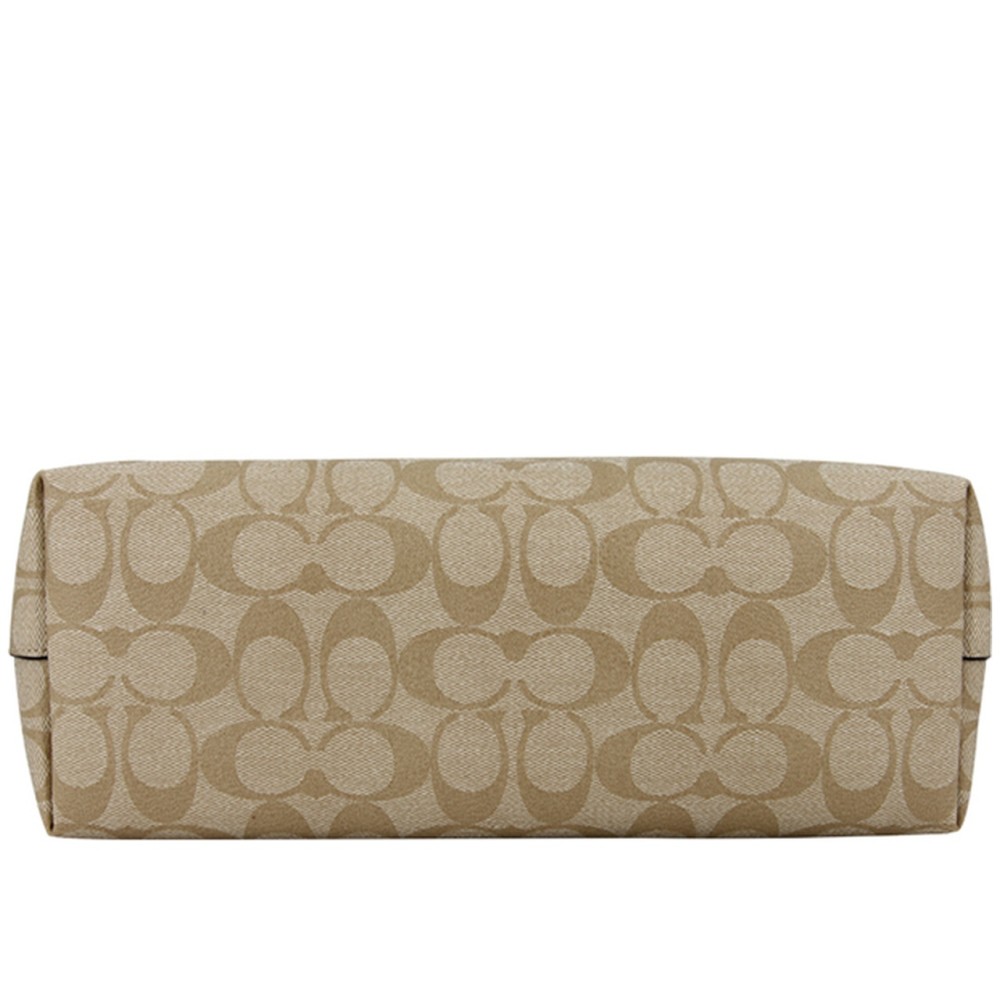Tote 30 Monogram Tote Shoulder Bag Women S Khaki White