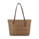Zip Top Tote Pvc Shoulder Bag Medium Women S Brown Monogram