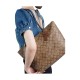 Zip Top Tote Pvc Shoulder Bag Medium Women S Brown Monogram