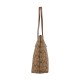 Zip Top Tote Pvc Shoulder Bag Medium Women S Brown Monogram