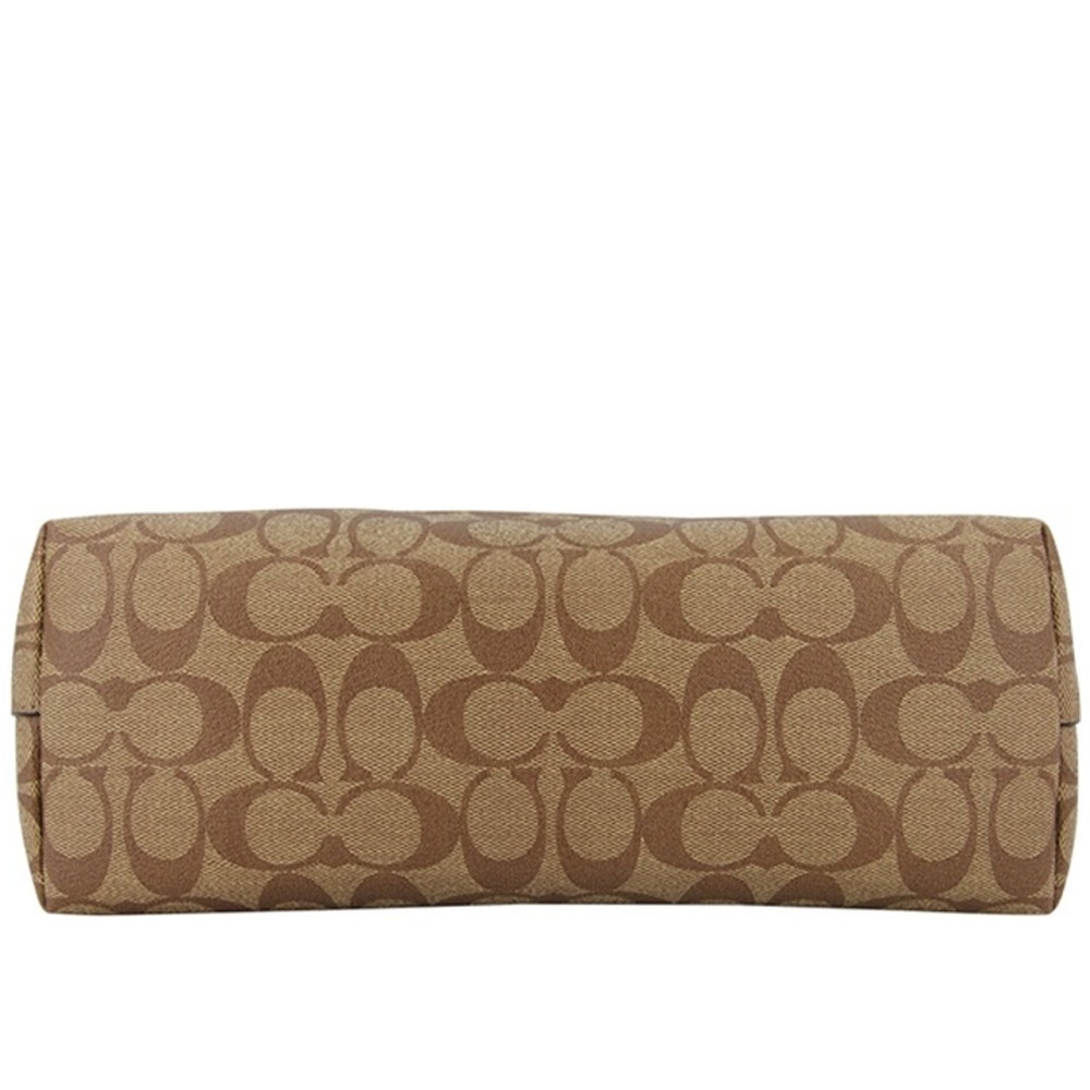 Zip Top Tote Pvc Shoulder Bag Medium Women S Brown Monogram