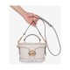 Georgie Leather Box Bag Handbag Shoulder Bag Crossbody Bag Small Size Women S White