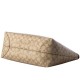 City Coated Canvas With Leather Tote Bag Shopping Bag Shoulder Bag Handbag Large Women S Milk Tea