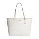 City Canvas With Leather Shoulder Bag Large Women S Gold Chalk Glacier White