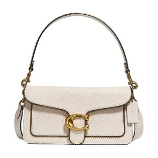 Tabby Cow Leather Shoulder Bag Medium Women S White