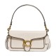 Tabby Cow Leather Shoulder Bag Medium Women S White