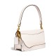 Tabby Polished Pebbled Leather Wine God Bag Shoulder Bag Crossbody Bag Medium Size Women S White