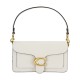 Tabby Polished Pebbled Leather Wine God Bag Shoulder Bag Crossbody Bag Medium Size Women S White