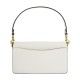 Tabby Polished Pebbled Leather Wine God Bag Shoulder Bag Crossbody Bag Medium Size Women S White