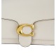 Tabby Polished Pebbled Leather Wine God Bag Shoulder Bag Crossbody Bag Medium Size Women S White