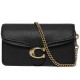 Tabby Polished Pebbled Leather Shoulder Bag Crossbody Bag Mini Women S Black