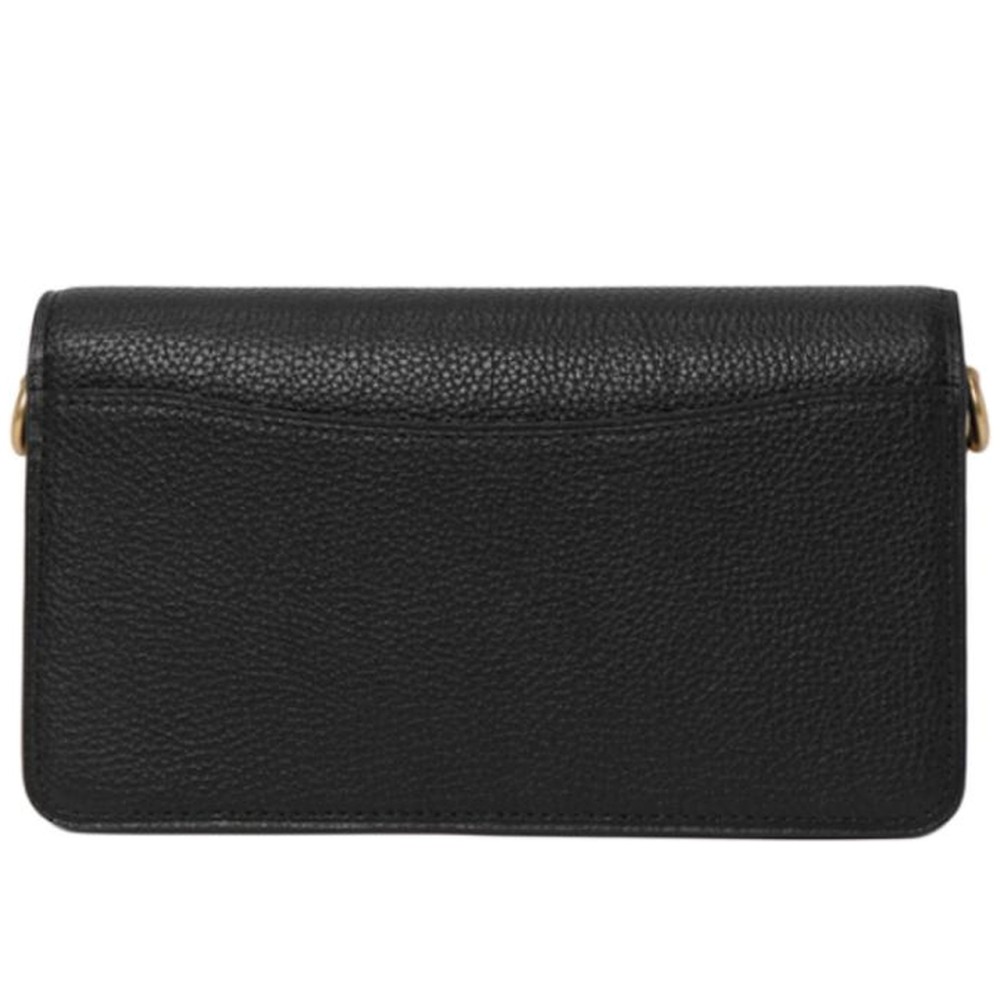 Tabby Polished Pebbled Leather Shoulder Bag Crossbody Bag Mini Women S Black
