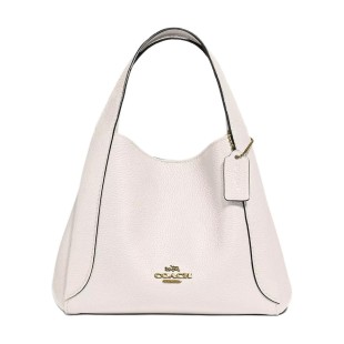 Hadley Coated Canvas With Cow Leather Handbag Small Women S White