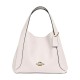 Hadley Coated Canvas With Cow Leather Handbag Small Women S White