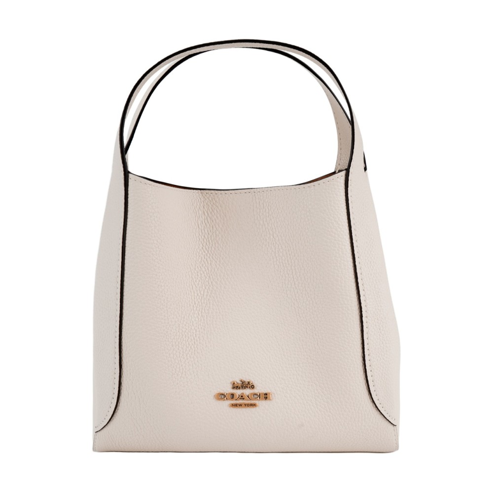 Hadley Coated Canvas With Cow Leather Handbag Small Women S White