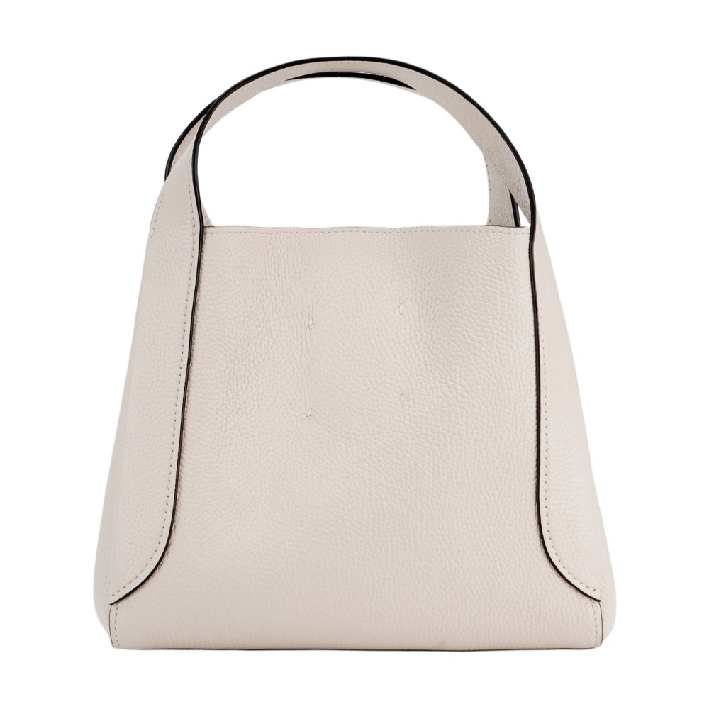Hadley Coated Canvas With Cow Leather Handbag Small Women S White