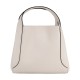 Hadley Coated Canvas With Cow Leather Handbag Small Women S White