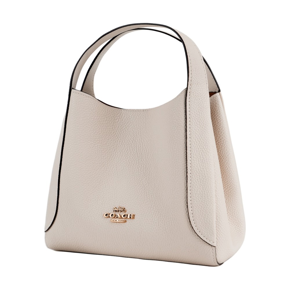 Hadley Coated Canvas With Cow Leather Handbag Small Women S White