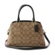 Lillie Canvas With Leather Handbag Shoulder Bag Crossbody Bag Mini Women S Light Brown