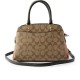 Lillie Canvas With Leather Handbag Shoulder Bag Crossbody Bag Mini Women S Light Brown