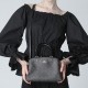Lillie Cow Leather Handbag Shoulder Bag Crossbody Bag Small Size Women S Dark Brown