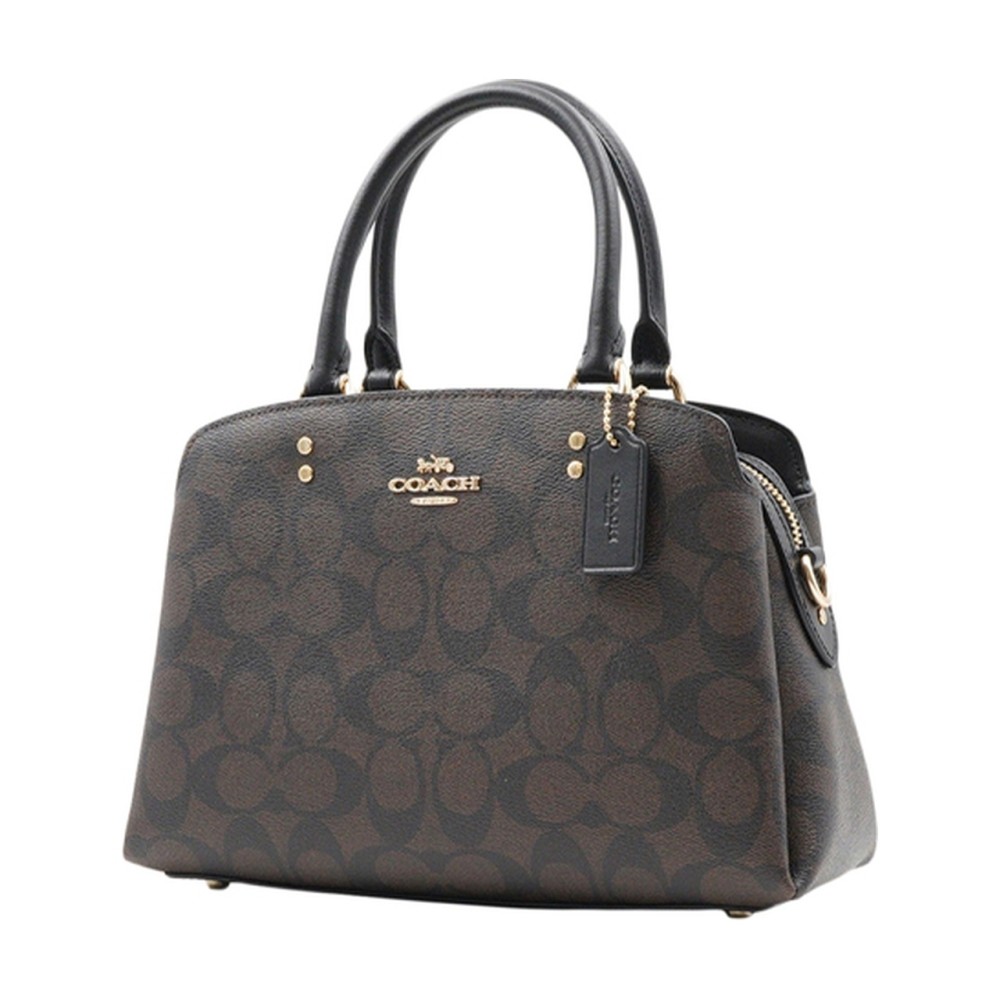 Lillie Cow Leather Handbag Shoulder Bag Crossbody Bag Small Size Women S Dark Brown