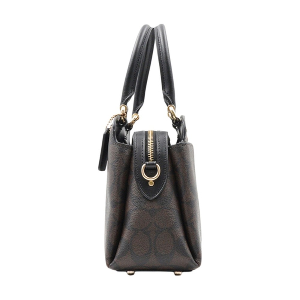 Lillie Cow Leather Handbag Shoulder Bag Crossbody Bag Small Size Women S Dark Brown