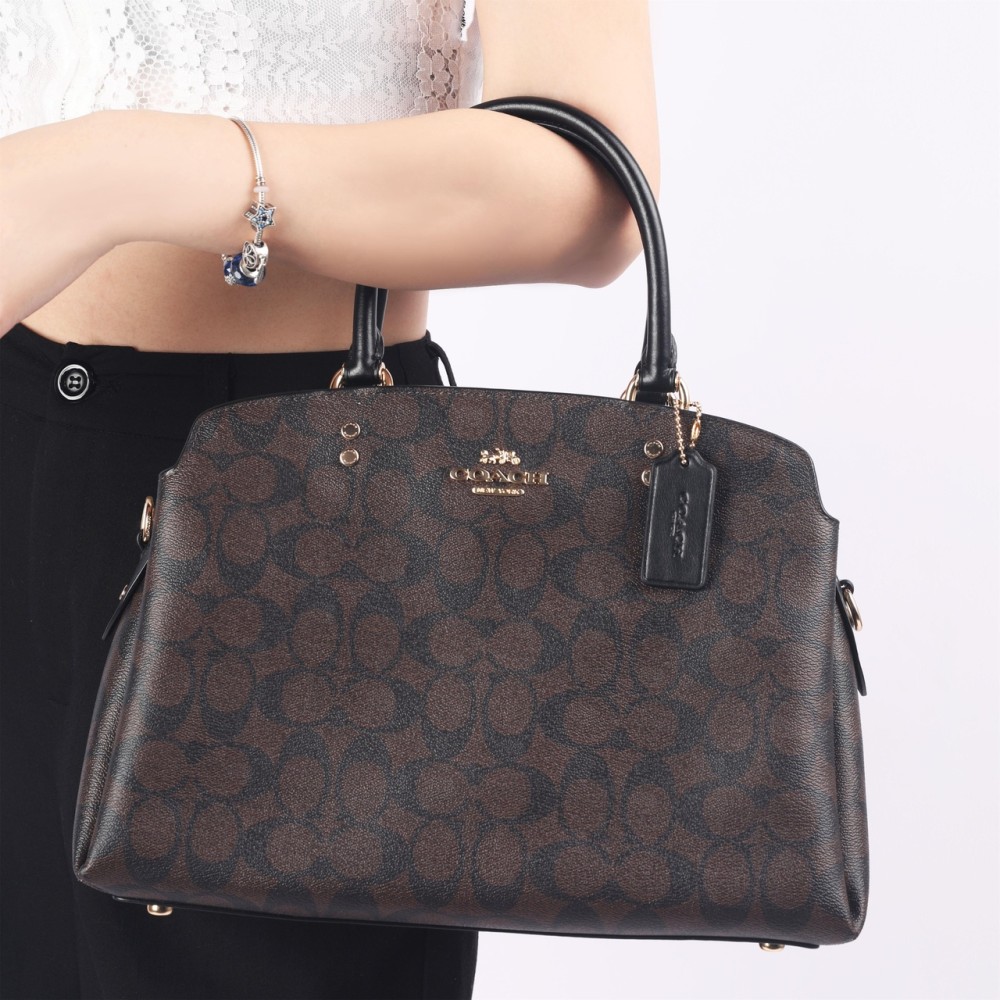 Lillie Pvc Shoulder Bag Crossbody Bag Handbag Women S Dark Brown