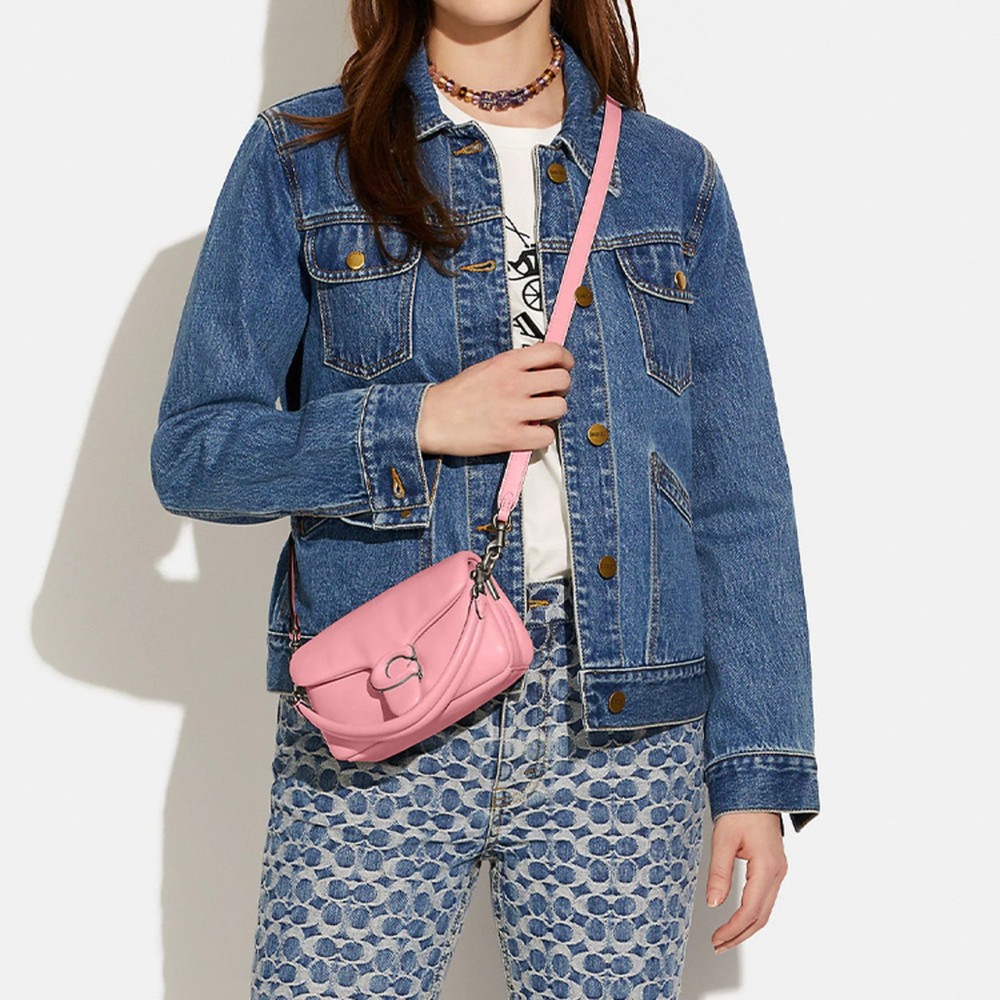 Tabby Sheepskin Shoulder Bag Crossbody Bag Handbag Trumpets Women S Floral Pink