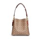 Willow Leather Shoulder Bag Women S Red Brown Brown Monogram